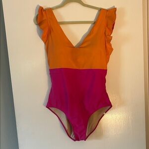 Summersalt Orange and Pink One-Piece Swimsuit - Like New